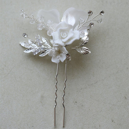 Crystal Hair Comb and Earring