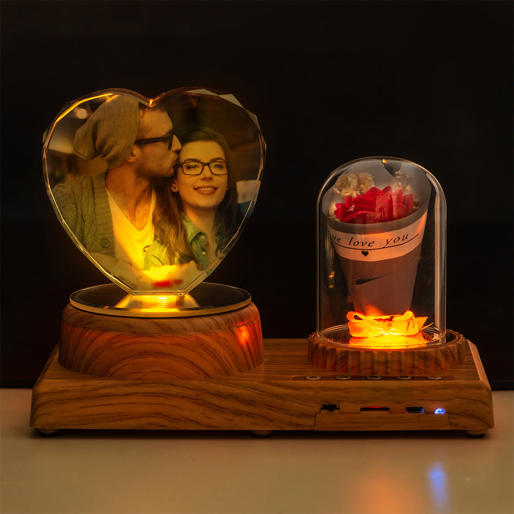 Personalized Bluetooth Photo Night Light Gift Set