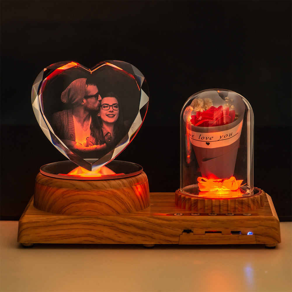 Personalized Bluetooth Photo Night Light Gift Set