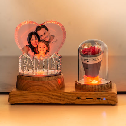 Personalized Bluetooth Photo Night Light Gift Set