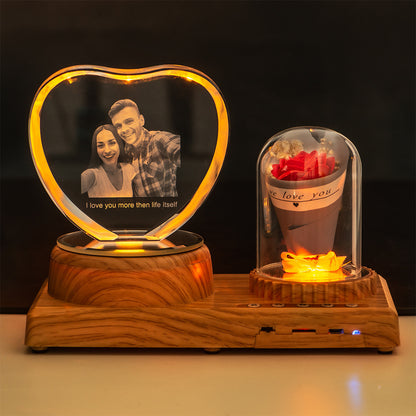 Personalized Bluetooth Photo Night Light Gift Set