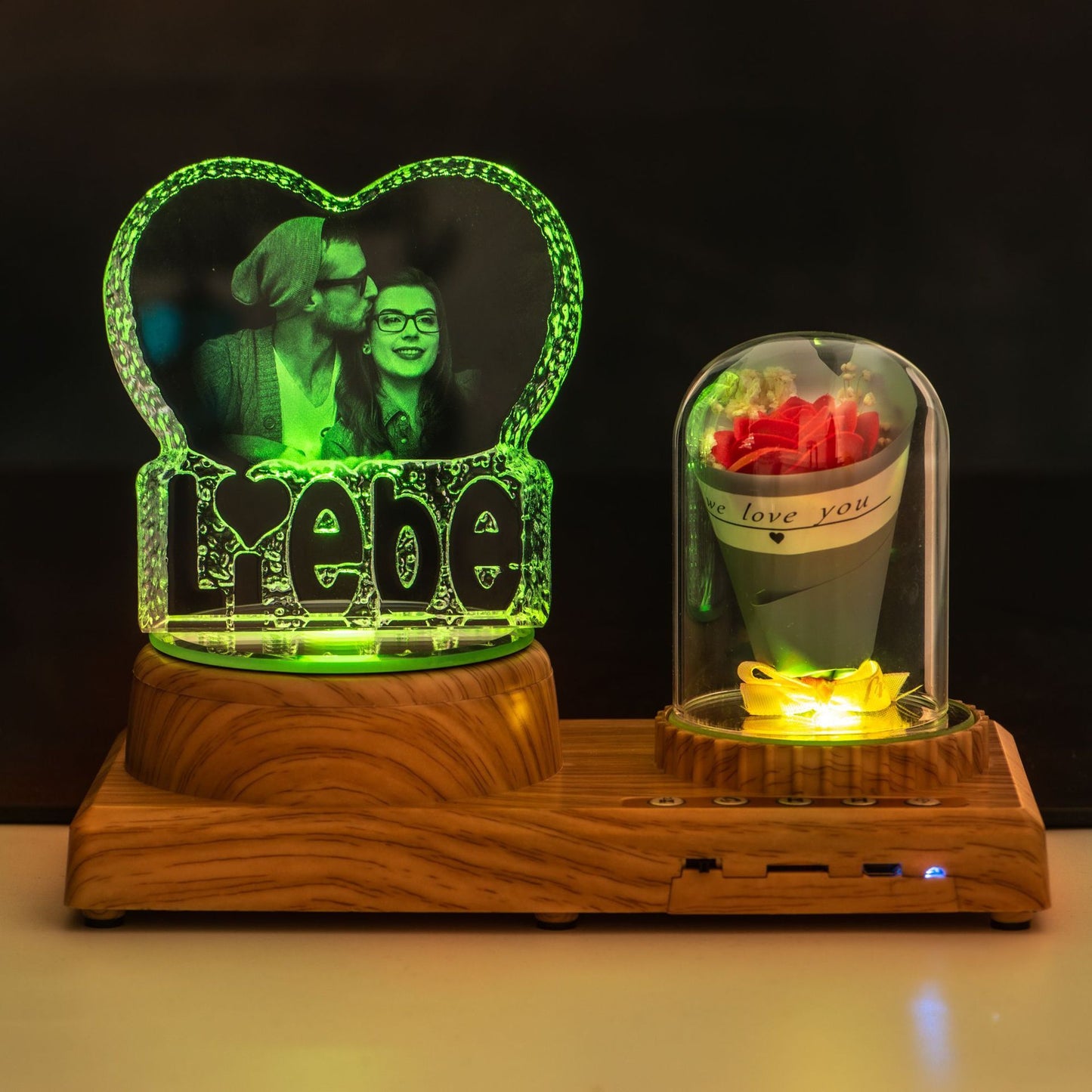 Personalized Bluetooth Photo Night Light Gift Set