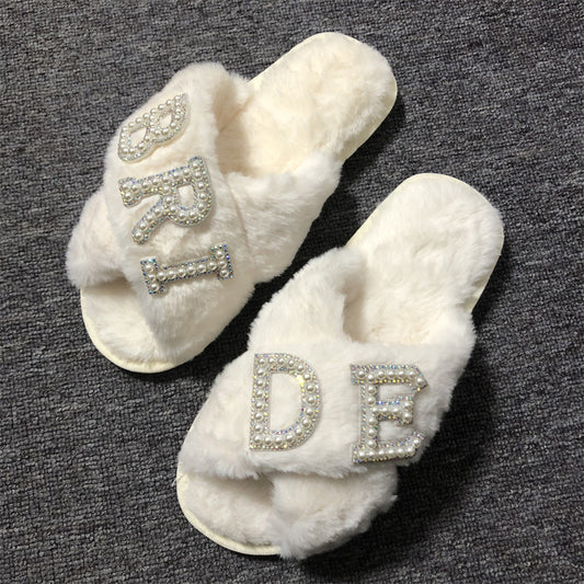 Luxe Bride Plush Slippers