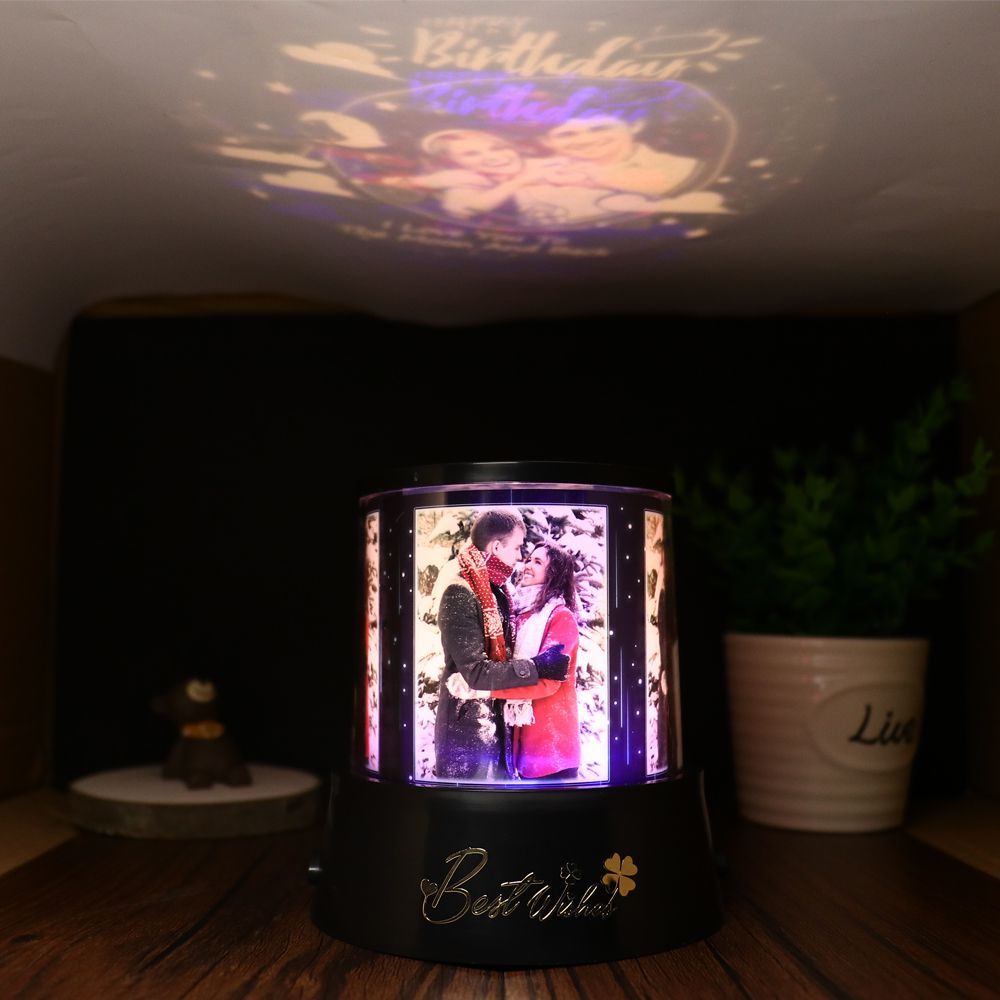 LED Custom Photo Projection Beam Light