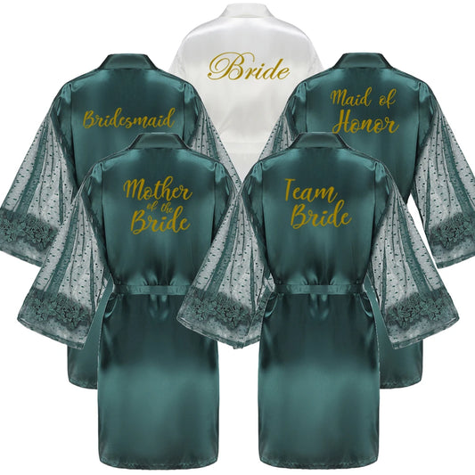 Green Bridesmaid Robe