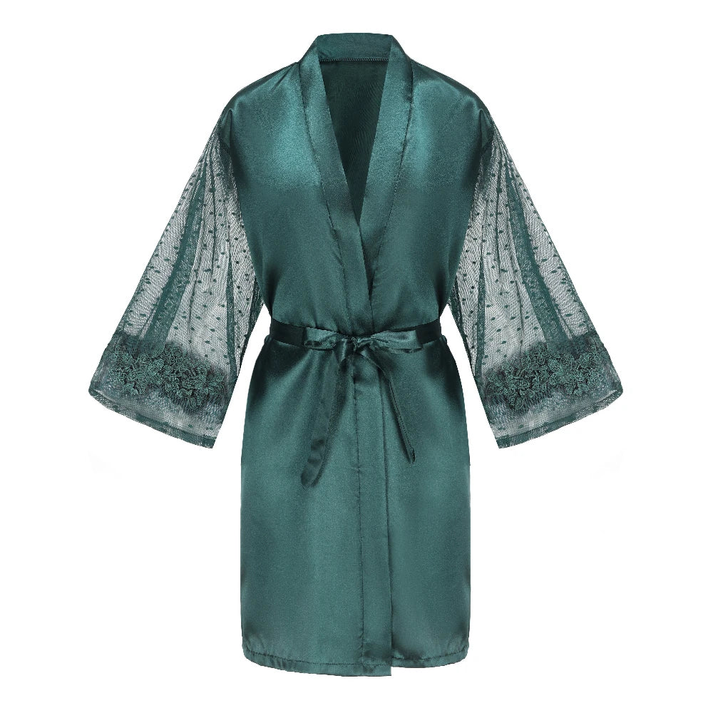 Green Bridesmaid Robe