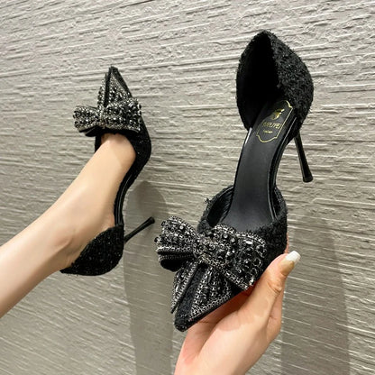 Pearl Bowtie Pumps