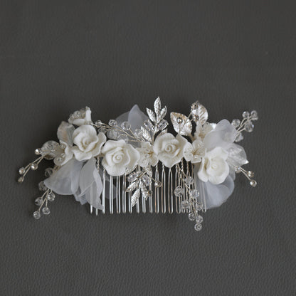 Crystal Hair Comb and Earring