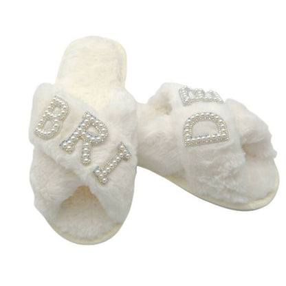 Luxe Bride Plush Slippers