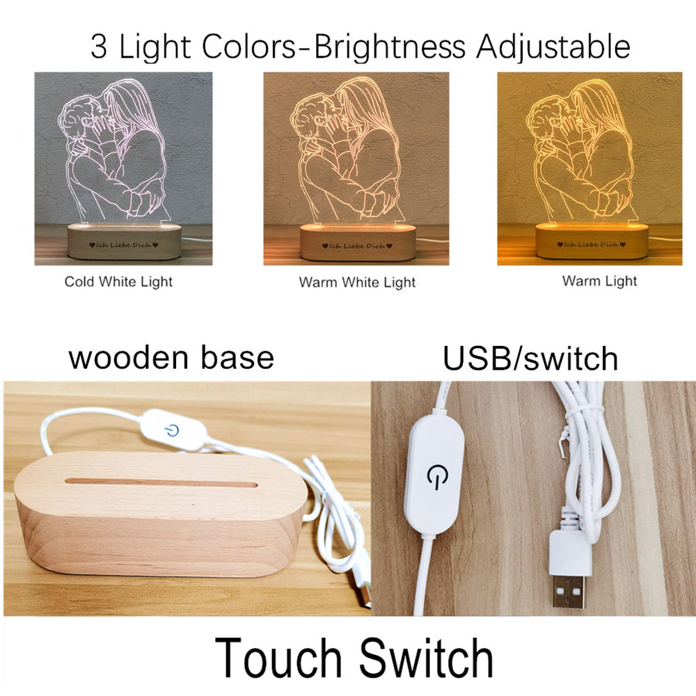 3D USB Customized Atmosphere Light